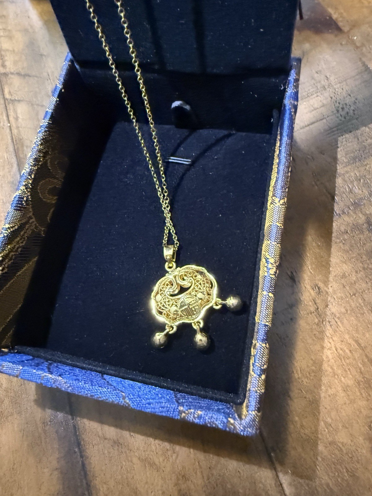 Titanium Steel Gold Tone Necklace 45+5cm Adjustable Chain Gift Box Included