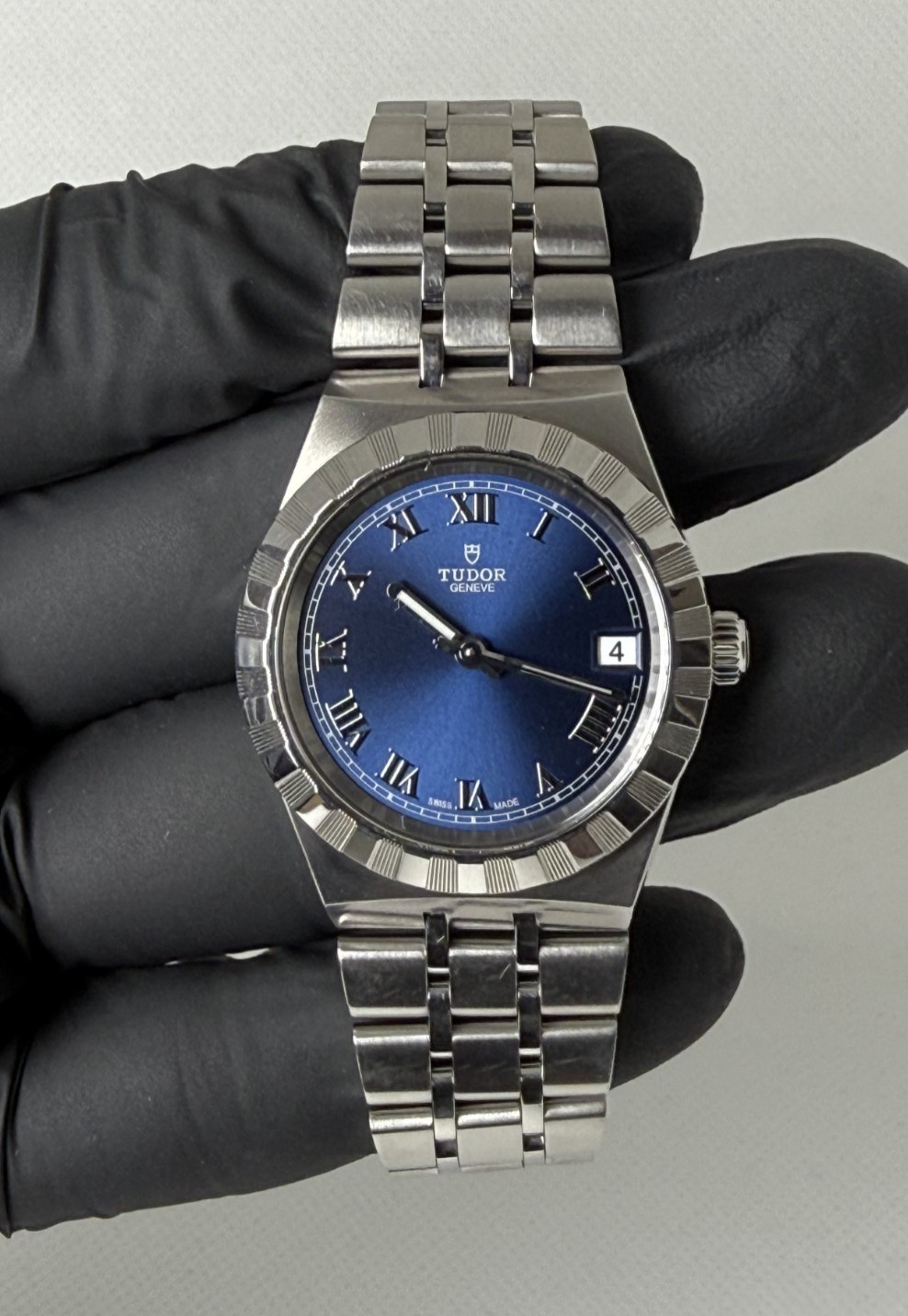 TUDOR Royal Date 28400 Blue Dial Automatic Men’s Watch 34mm Swiss Made
