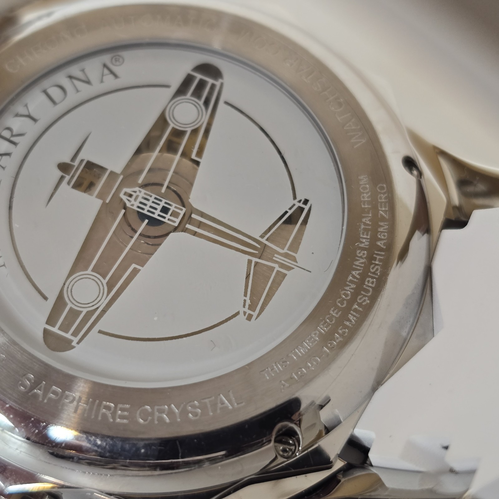 Watchstar Military DNA A6M Zero Automatic Chronograph Watch 46mm