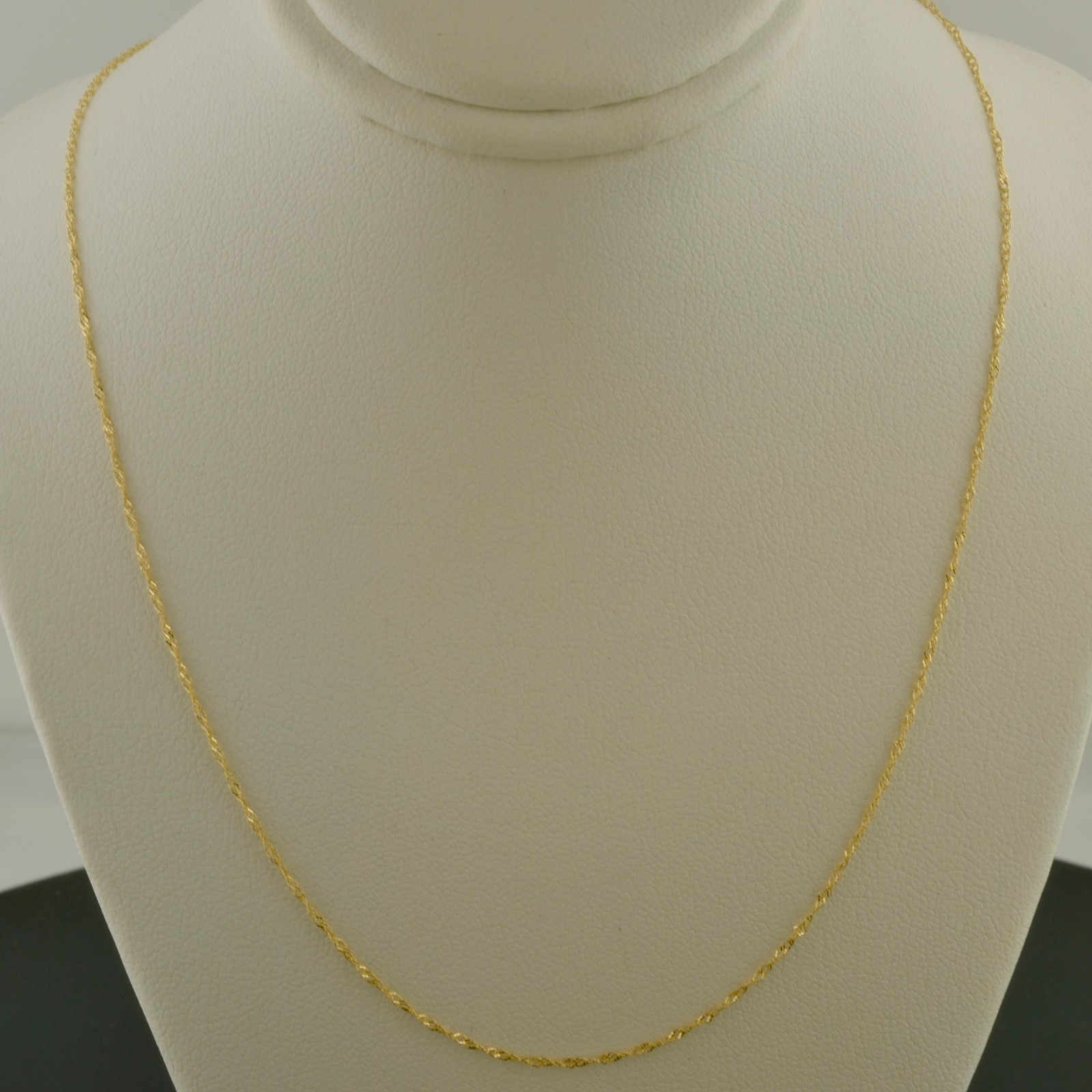 10K YELLOW GOLD .7mm SINGAPORE 18 OR 20 INCH PENDANT CHAIN NECKLACE