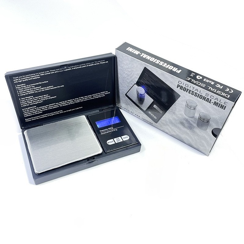Pocket Digital Scale 1000g x 0.1g Precise Gold Coin Jewelry Gram Balance Weight