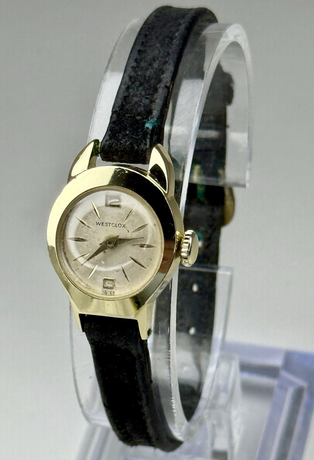 Vintage Westclox Swiss Ladies Mechanical Wind-up Watch #746 One Jewel 18mm 7”