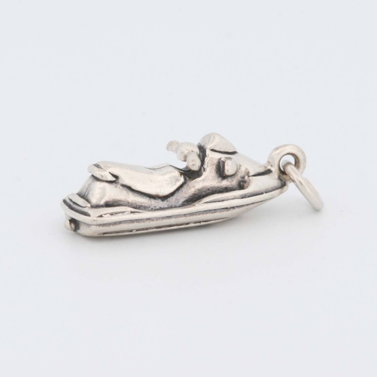 Jet Ski Jetski Waverunner 3D 925 Solid Sterling Silver Charm Pendant MADE IN USA