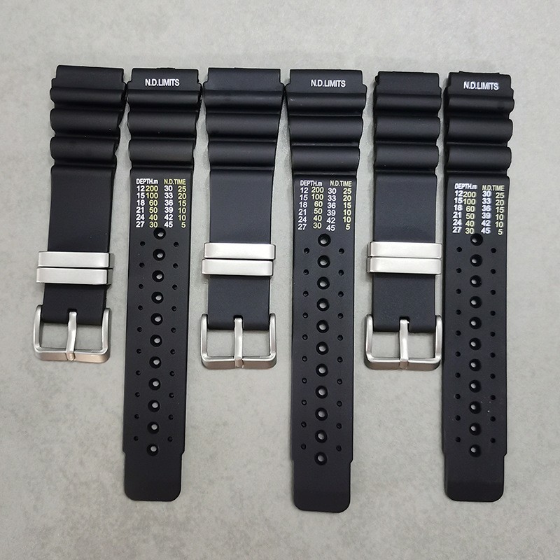18mm 20mm 22mm 24mm ND Limits Silicone Rubber Waterproof Watch Strap Band PRO