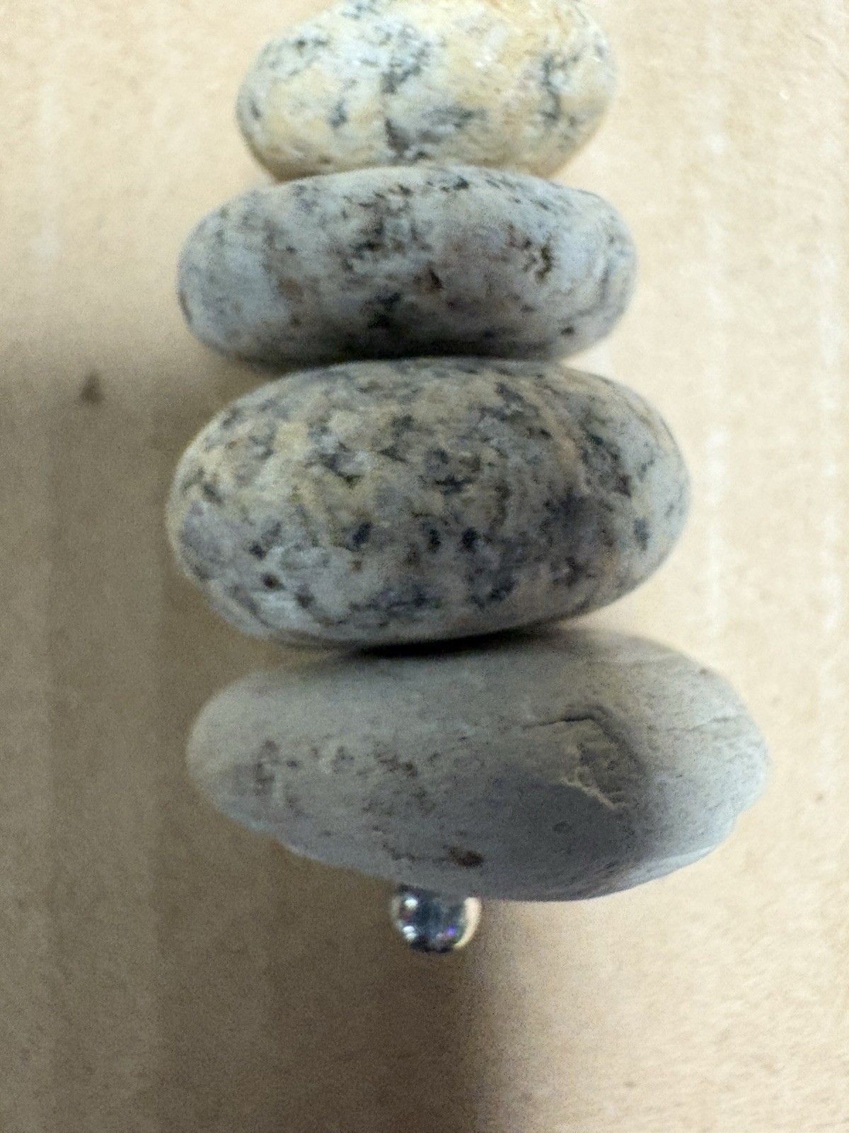 Beach Stone Cairn Necklace, Stones From The Shores Of Lake Superior
