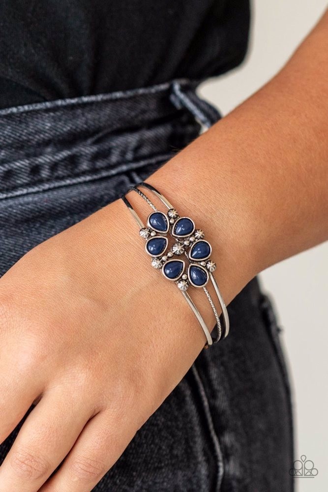 Taj Mahal Meadow Blue Cuff Bracelet