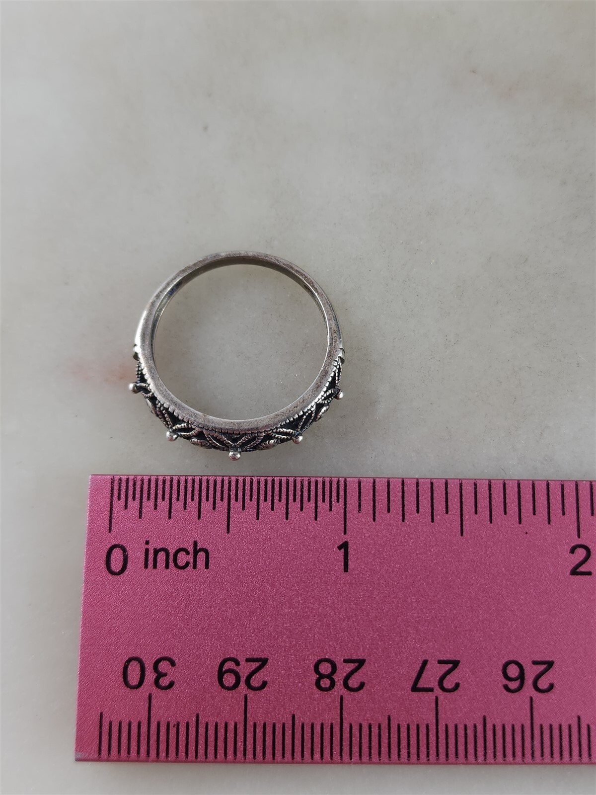 RJ Vintage Sterling Silver Flowers Ring Size 10 – 3 Grams