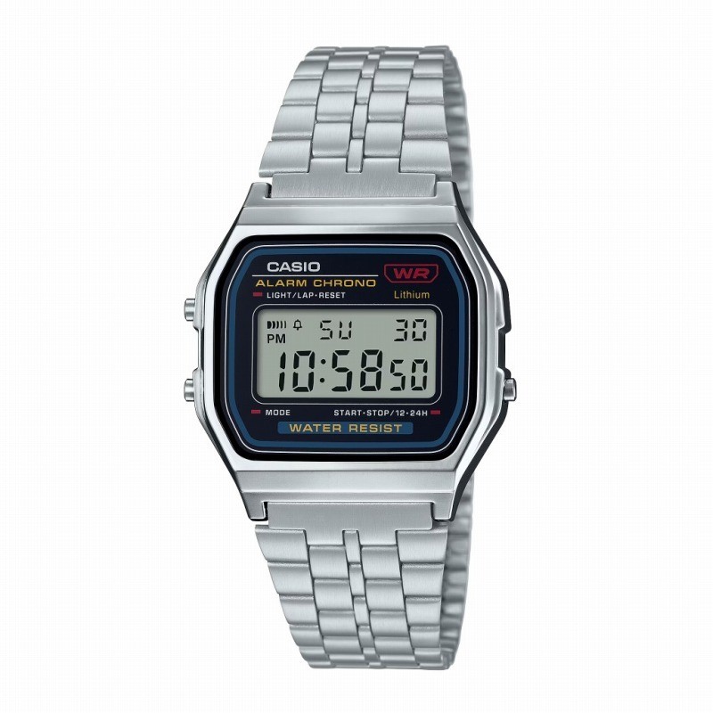 CASIO Collection A159WA-N1JH Classic Digital Watch Men’s Silver Quartz