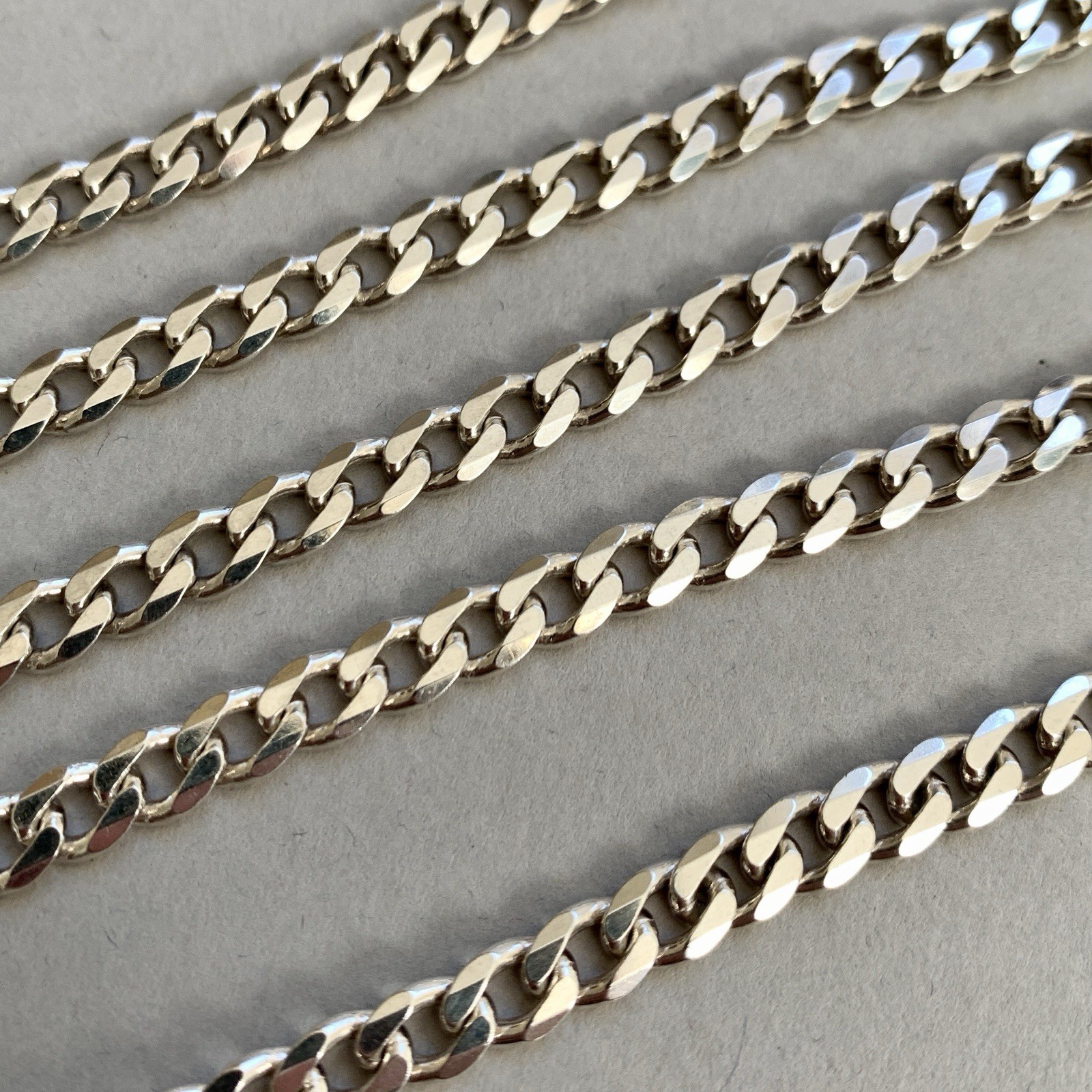 Sterling Silver 925 Chain Necklace Curb Link 28” 71cm 36g Mens Womens 5mm Wide