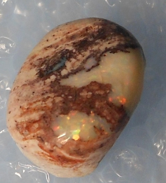 4.60ct Mexican Fire Opal 12.3 x 9.9 x 5mm Oval cabochon