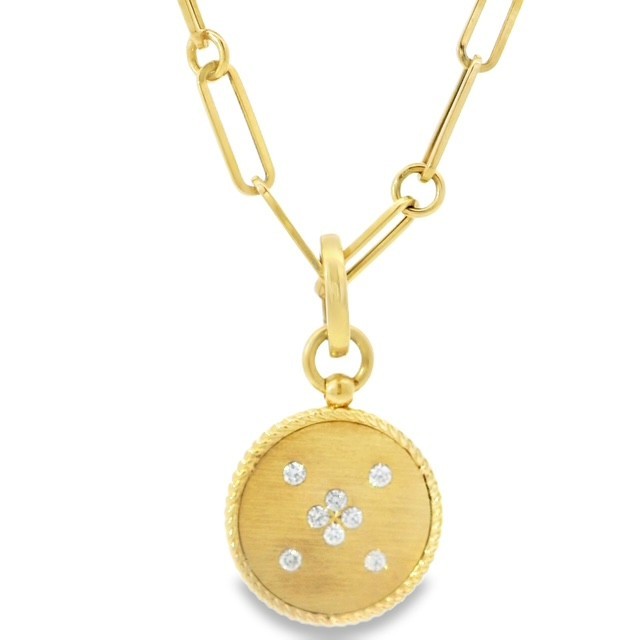 Roberto Coin Venetian Princess 18K Yellow Gold Diamond Necklace