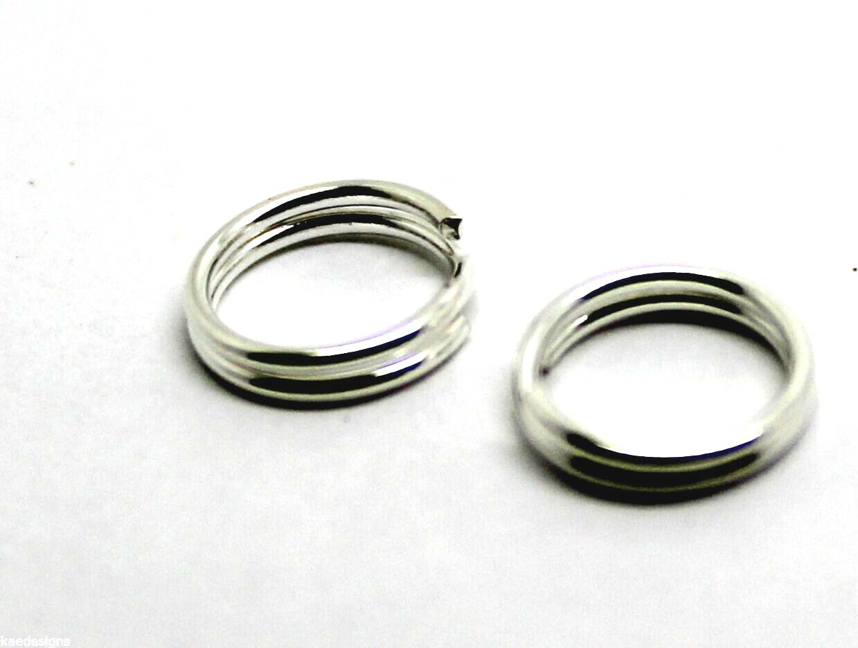 Sterling Silver 92 Split Ring 5mm, 6mm, 7mm or 8mm Sizes 5pcs or 10pc