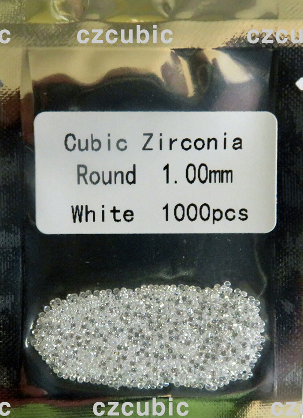 1000 PCS ROUND CUBIC ZIRCONIA/CZ STONES 5A QUALITY 0.70 – 3.00 MM SHIP IN US NO6