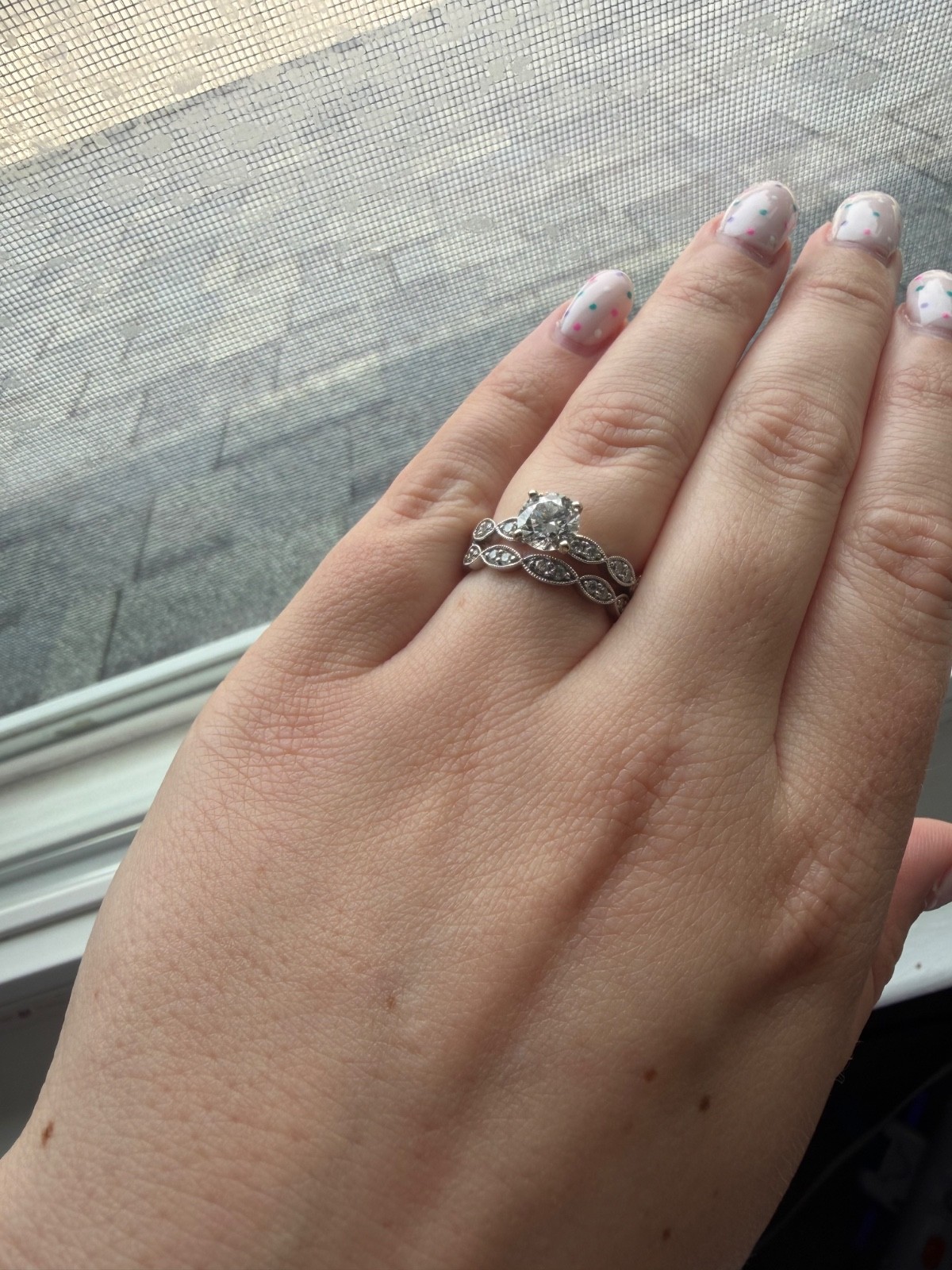 Stunning 1.30 ctw Lab-Grown Diamond Engagement Ring set in solid 14K White Gold