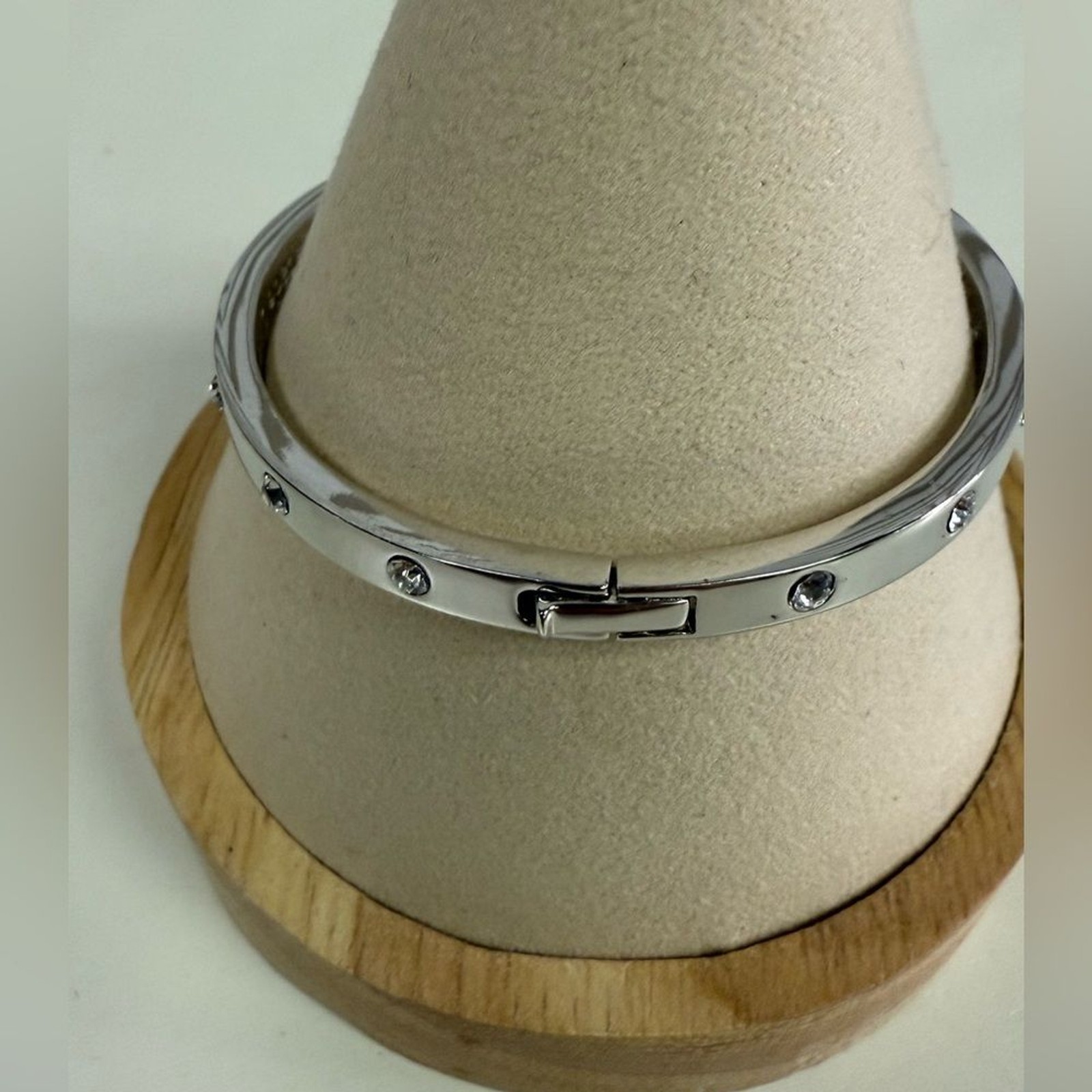 Kate Spade Silver Gramercy Watch & “Set In Stone” Hinge Bracelet 2 Piece Set