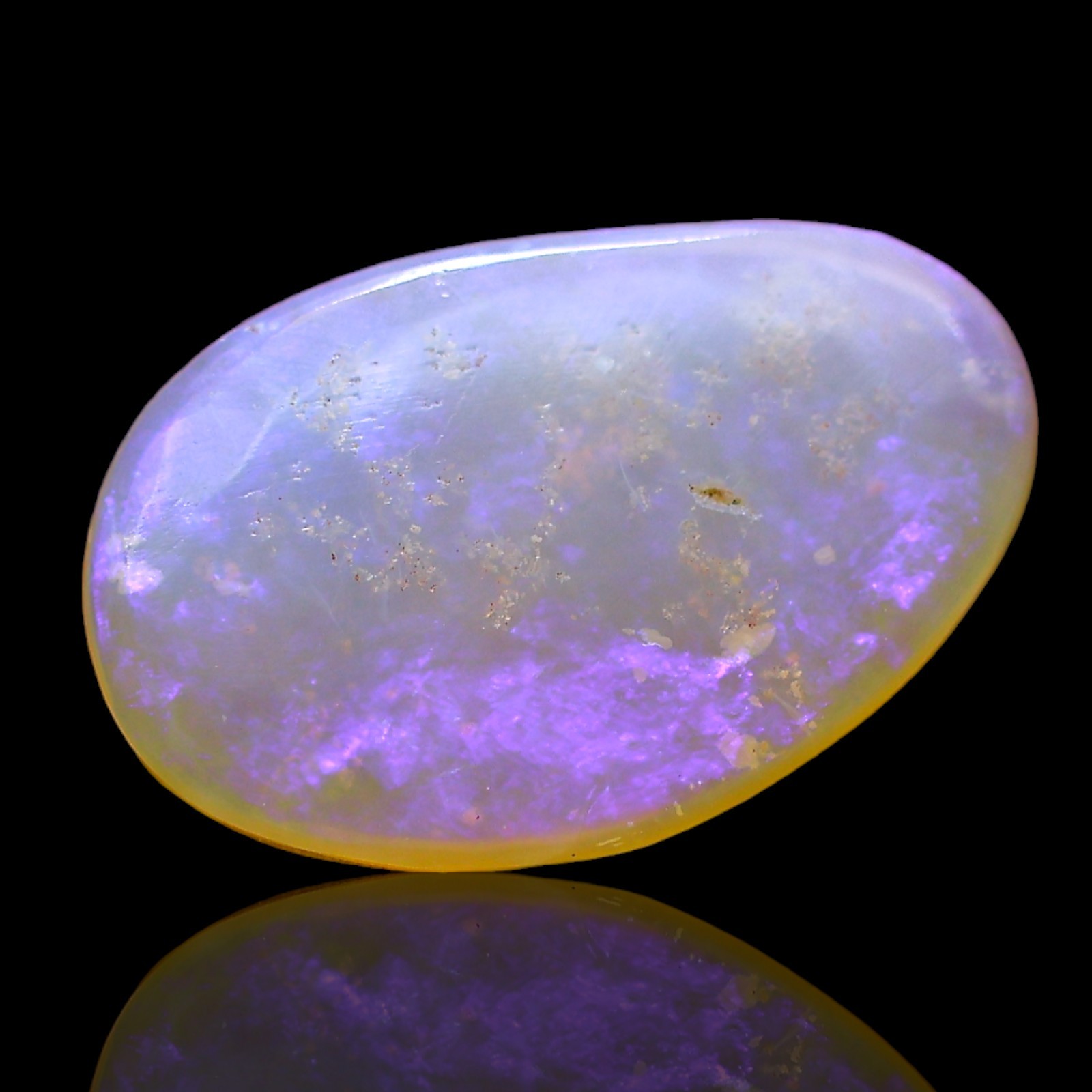2.00 Cts Natural Australian Fire Opal Loose Healing Cabochon Gemstone 14x9x3 mm