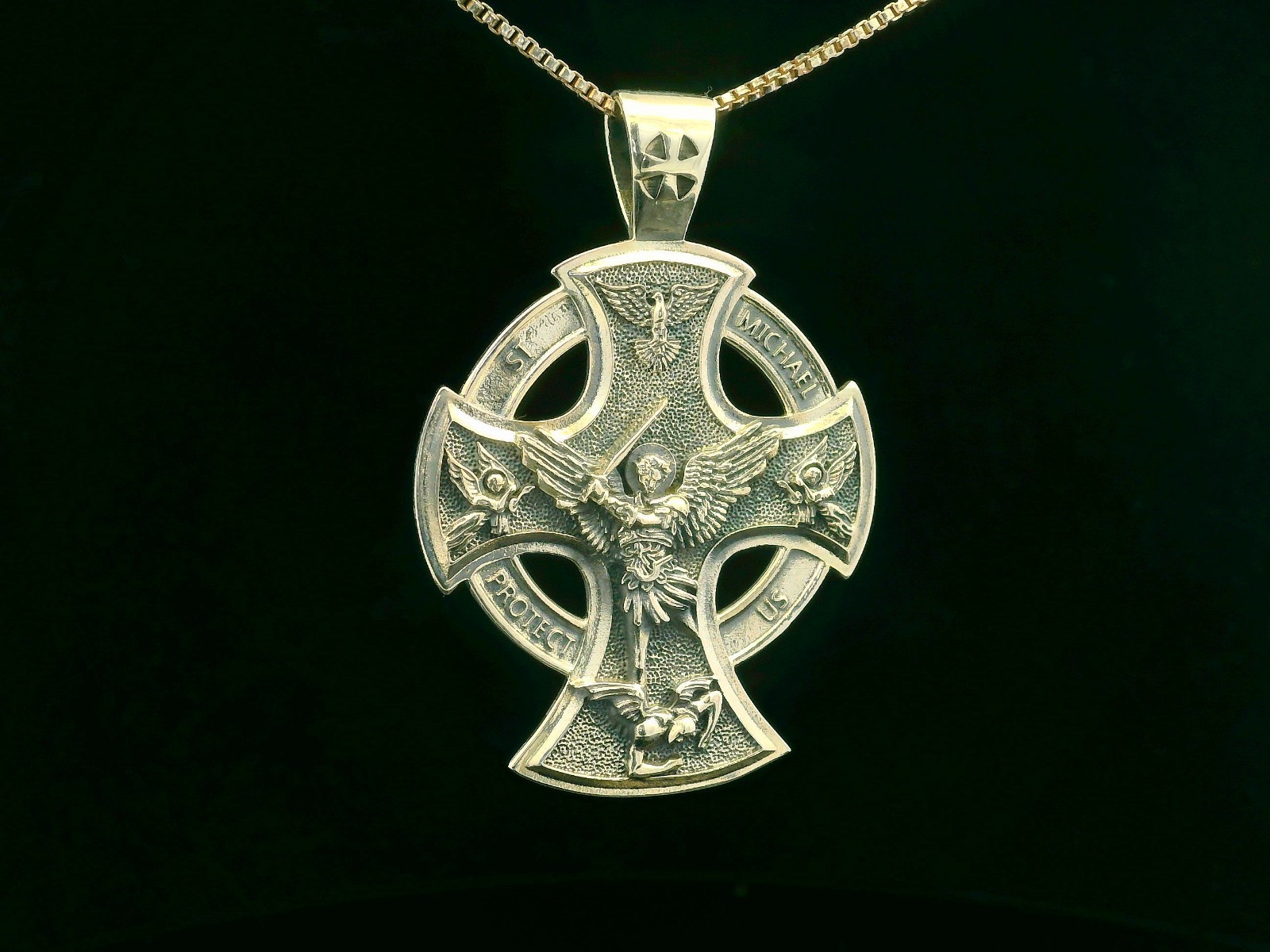 925 Sterling Silver Saint Michael Necklace