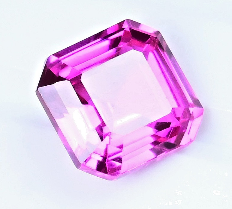 5.75 Ct Natural Mogok Pink Ruby Octagon Shape Certified Flawless Loose Gemstone