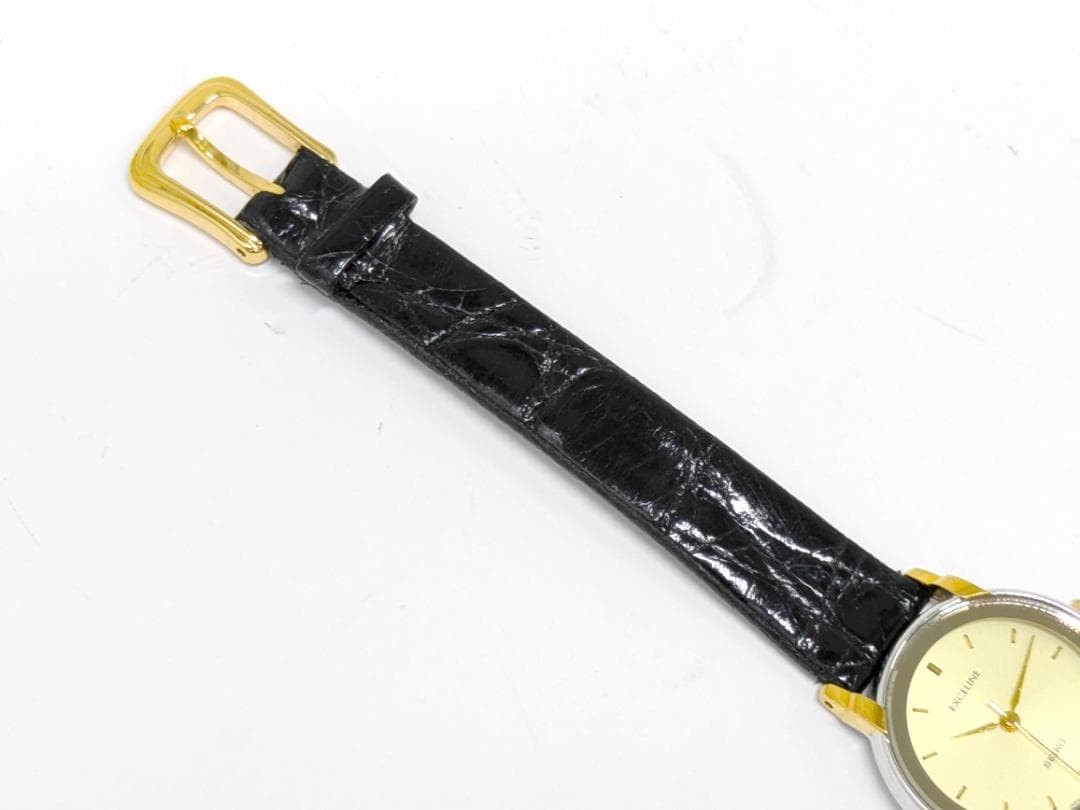 Seiko Exceline Ladies Watch Dual Tone Gold Silver Quartz 27mm Box