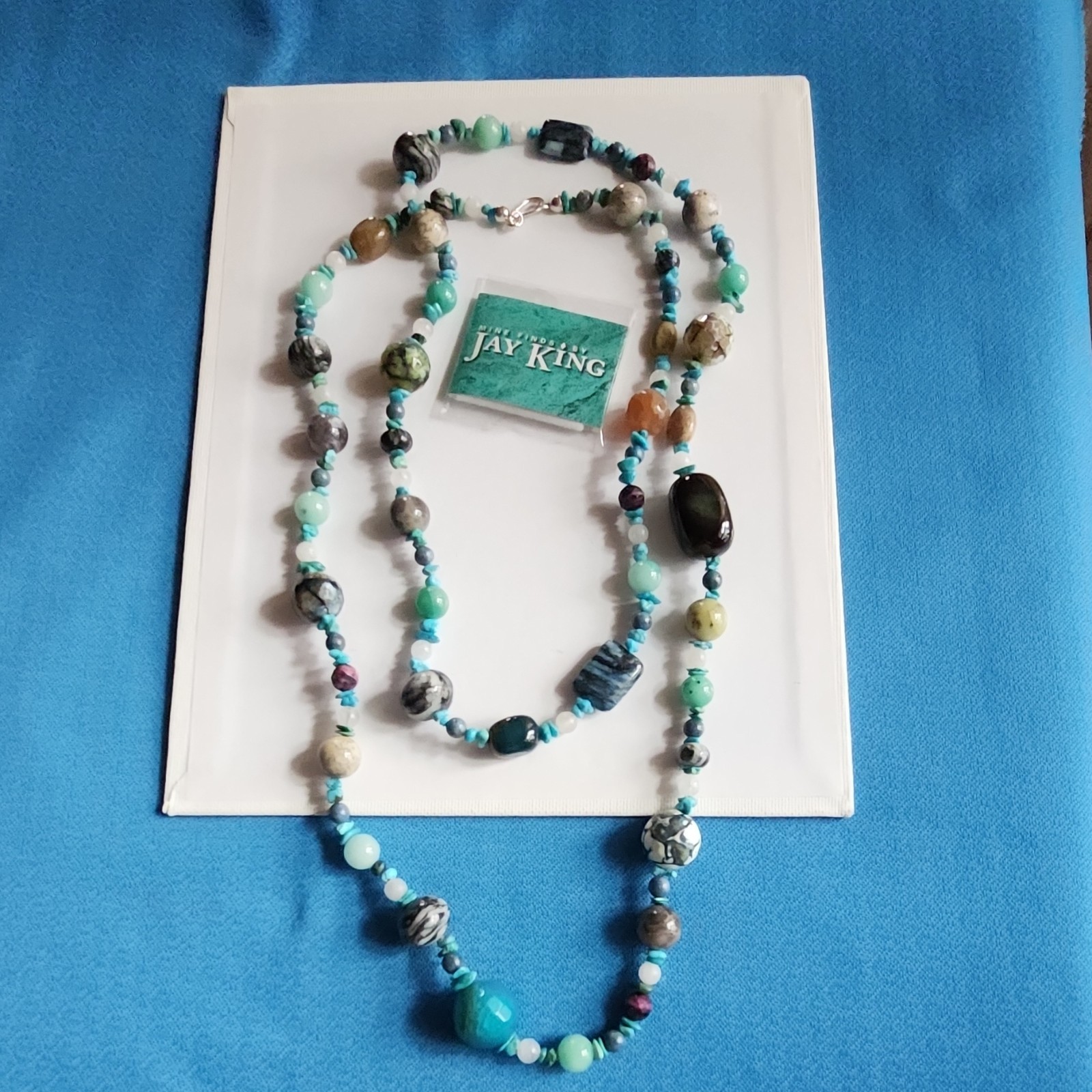 Mine Finds by Jay King Handcrafted Beaded Turquoise Necklace Multicolor 25-30in