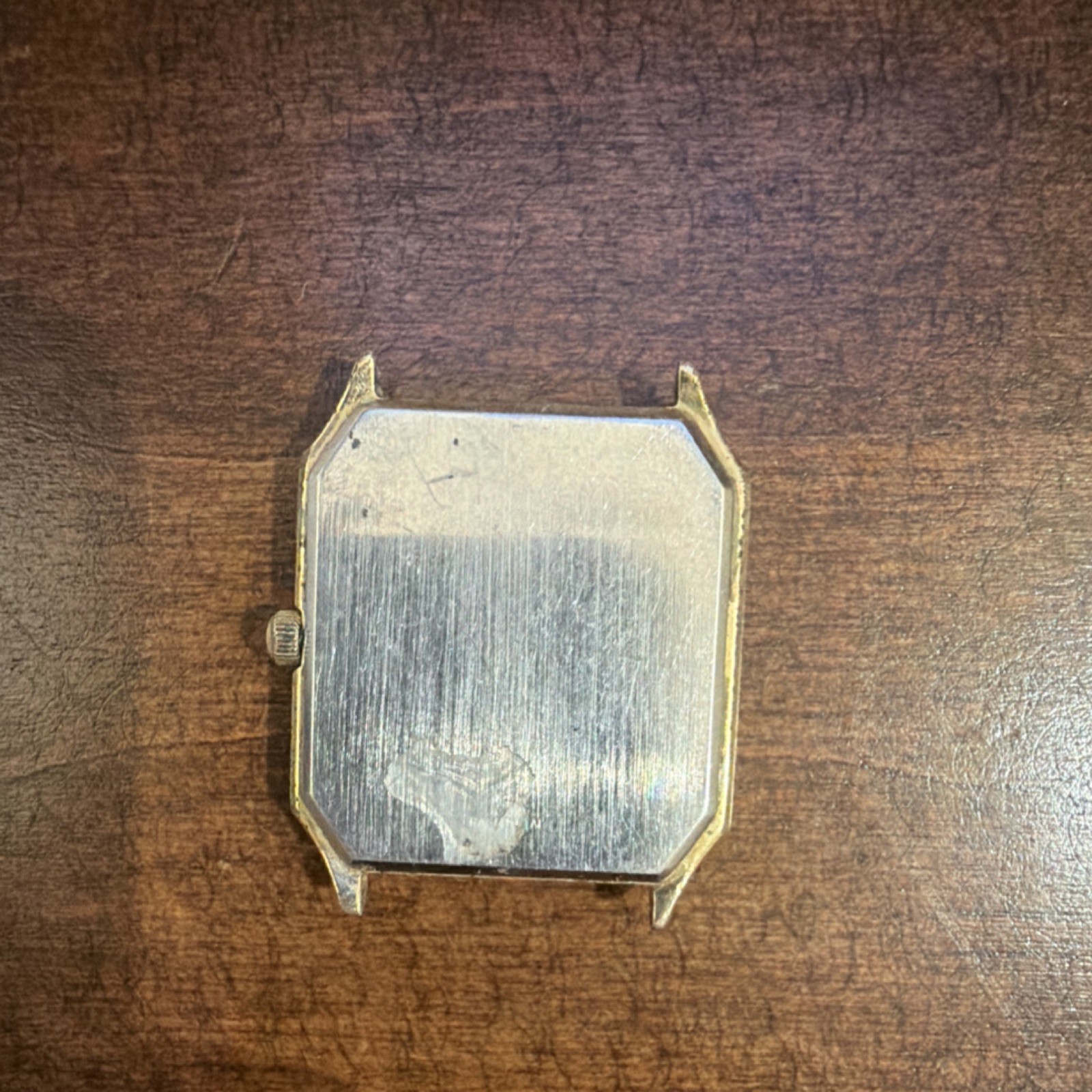Wittnauer Gold Metal Wristwatch Non-Numeric Hour Marks