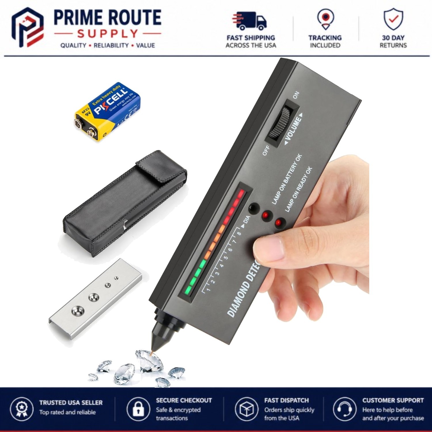 Advanced LED Diamond Tester and Gemstone Detector with Video Guide for Precision