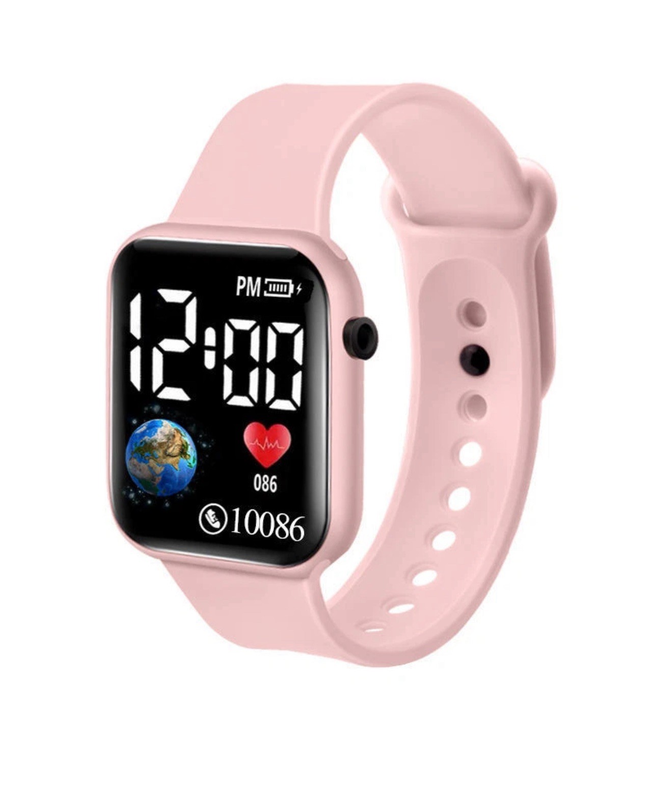 Kids Boys Girls Sport LED Digital Watch Silicone Wristwatch Men Women Gift UK