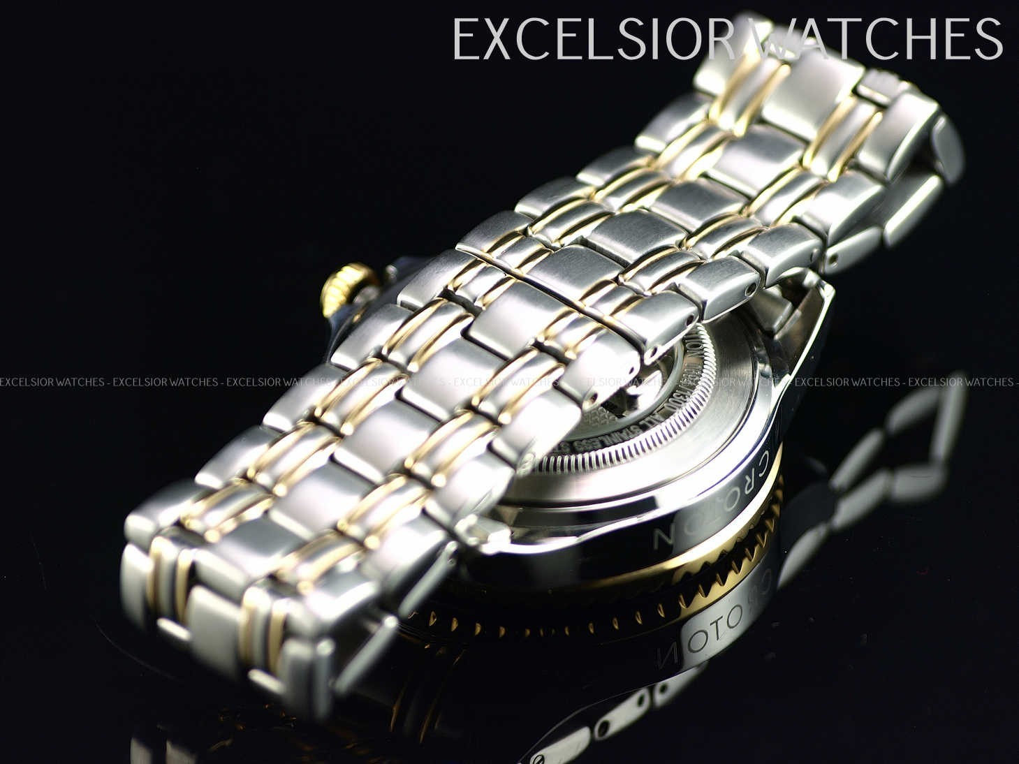 Croton CN301142 Men Limited Ed 1.2Ct Genuine Pave Diamond Dial Auto TT Watch