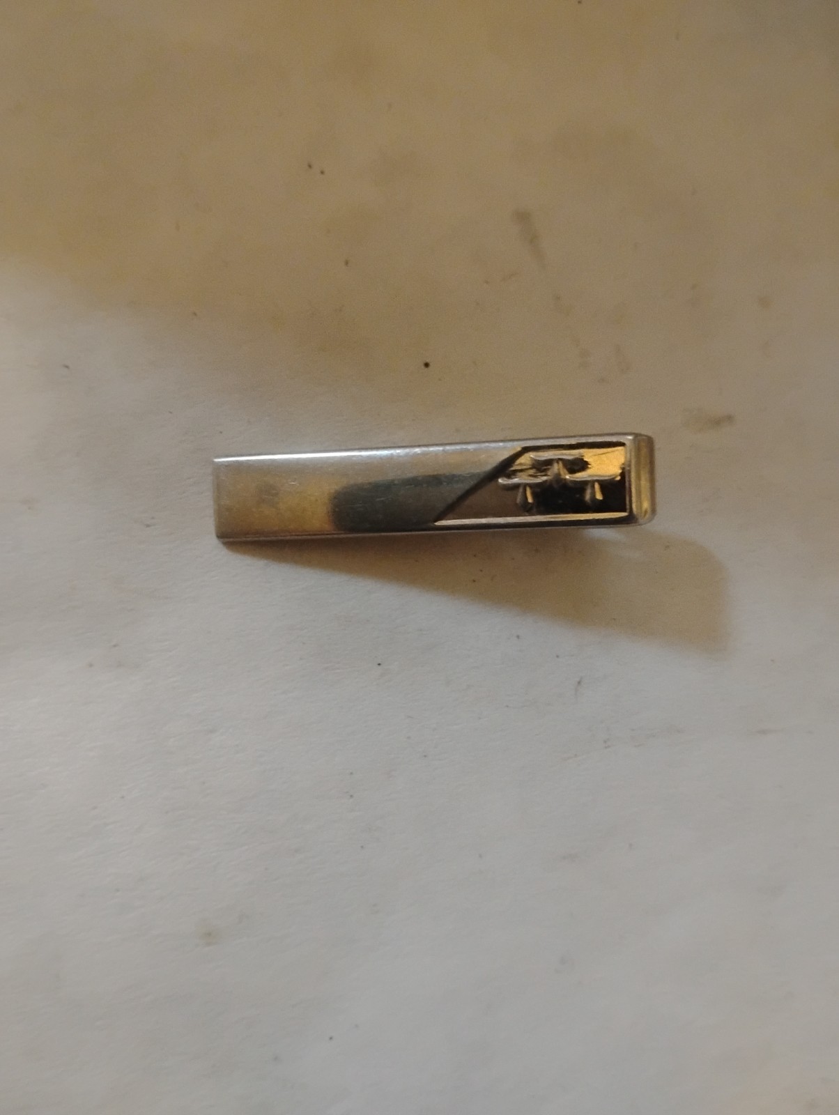 vintage swank silver tie bar clip