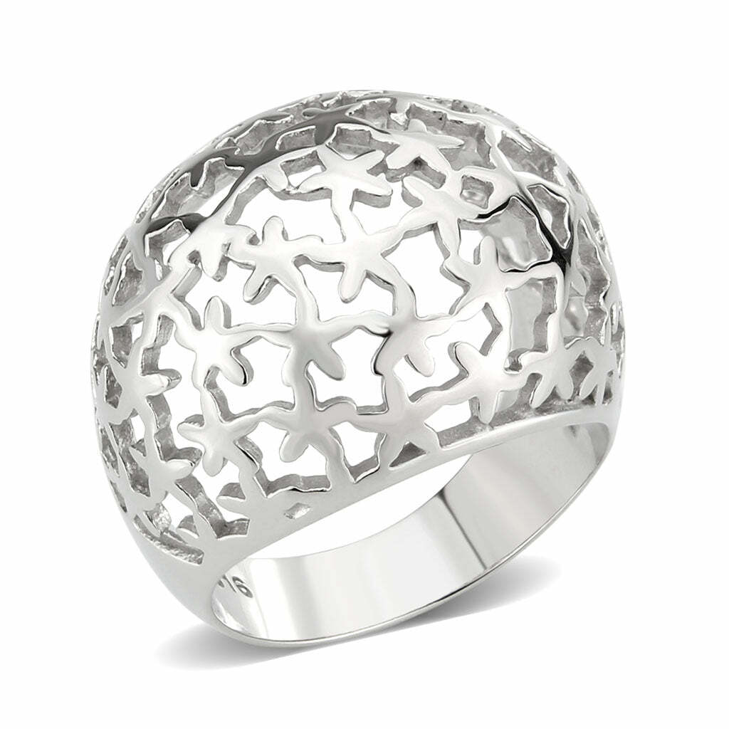 TK3802 – High polished (no plating) Stainless Steel Ring with NoStone in No