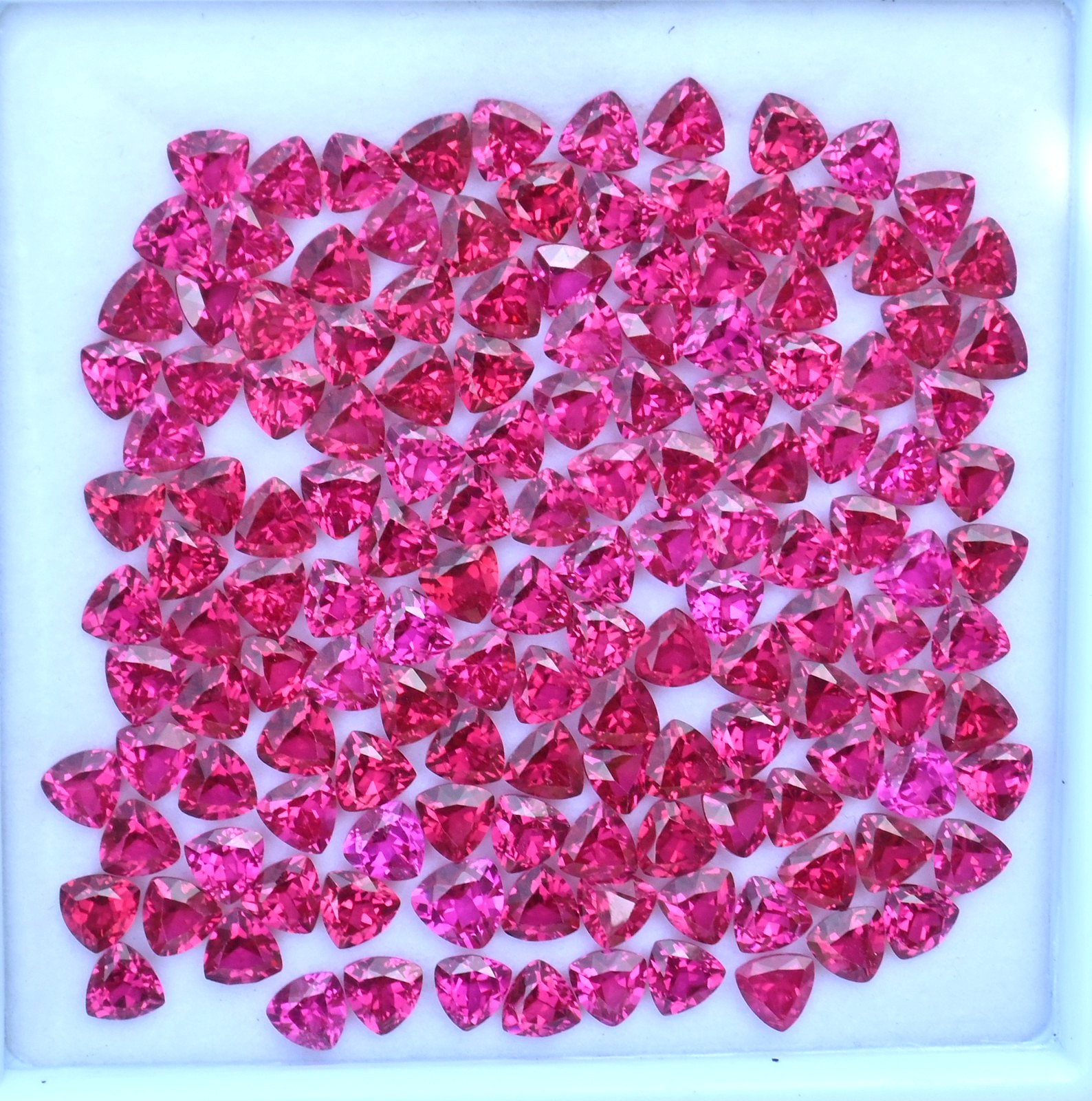 100 Pcs Natural Mogok Pink-Red Ruby 94.90 Ct Certified Stunning Loose Gemstone