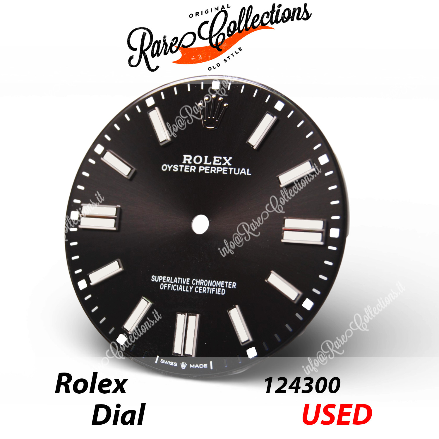 Rolex Dial 124300 Used Black Dial Chromalight