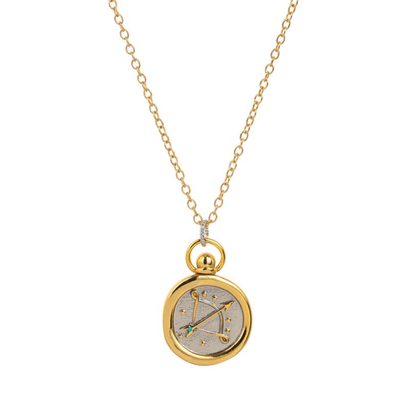 Zodiac Pendant Astrology Choker Horoscope Sign Necklace Constellation Charm Link