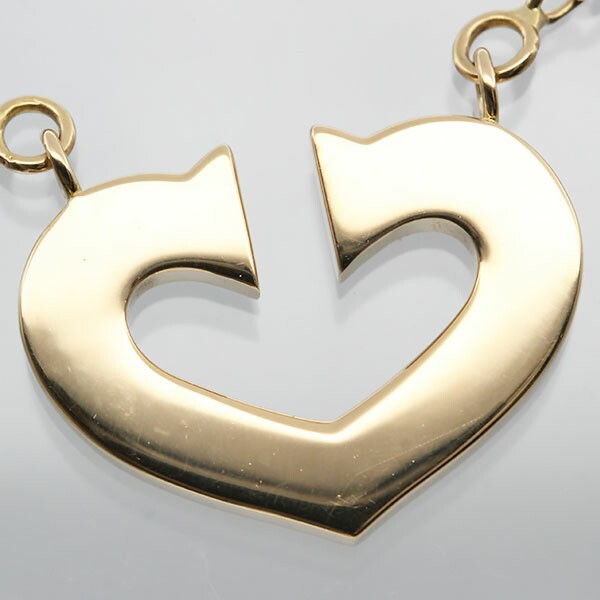Cartier Cartier C Heart Necklace 40.5cm 18K YG 6.6g