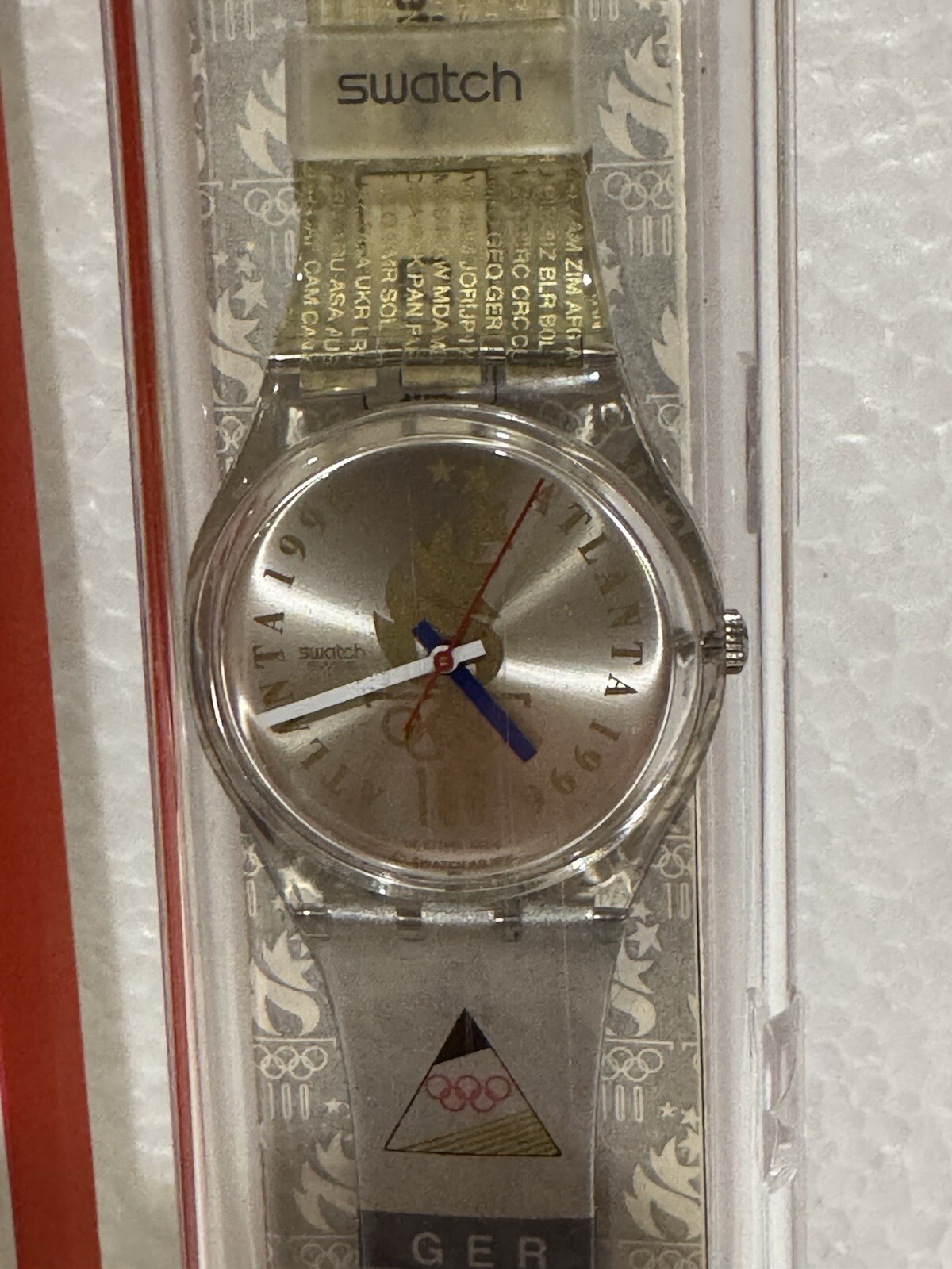 Swatch Watch Germany New Olympic Team 1996 NOS Special Edition