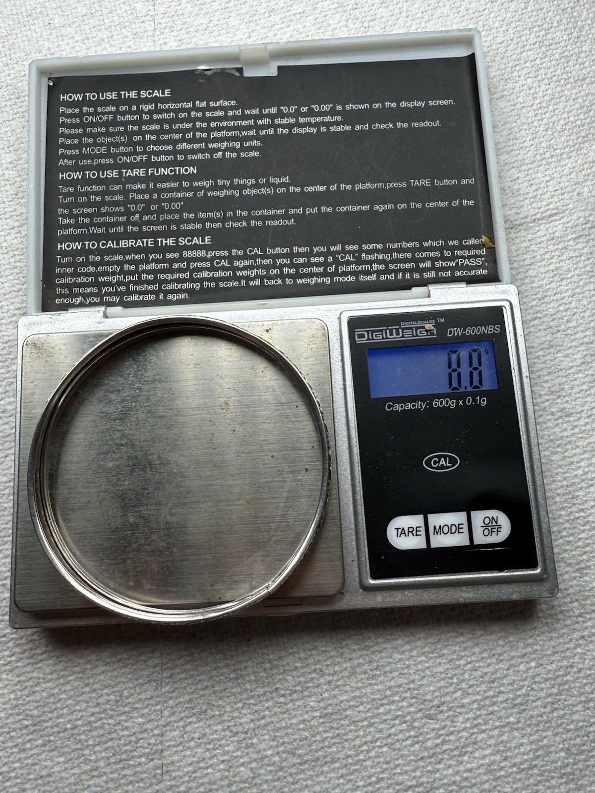Sterling silver heart bracelet Bangle 8.8grams