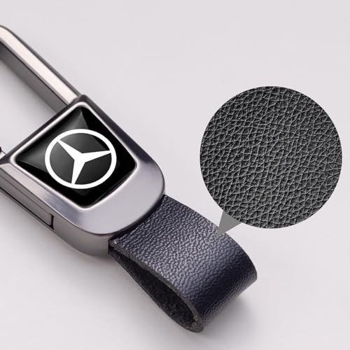 leather car keychain set for Mercedes-Benz men and women family Ag-black-04