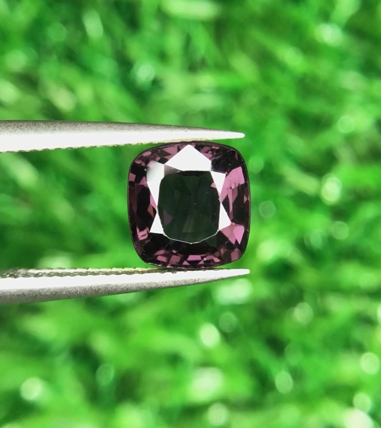 1.80Ct Natural Purple Spinel Cushion Cut Loose Gemstone Burma Sri Lanka Gem