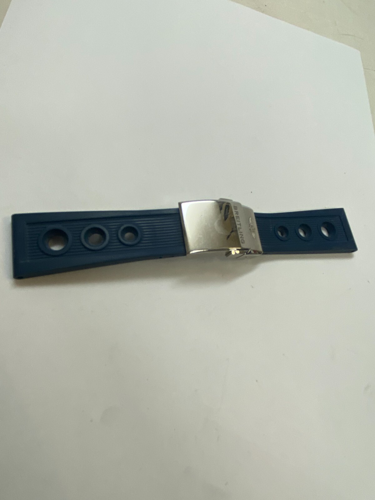 Breitling Ocean Racer Kautschuk Armband Blau PRELOVED! See pics- A12