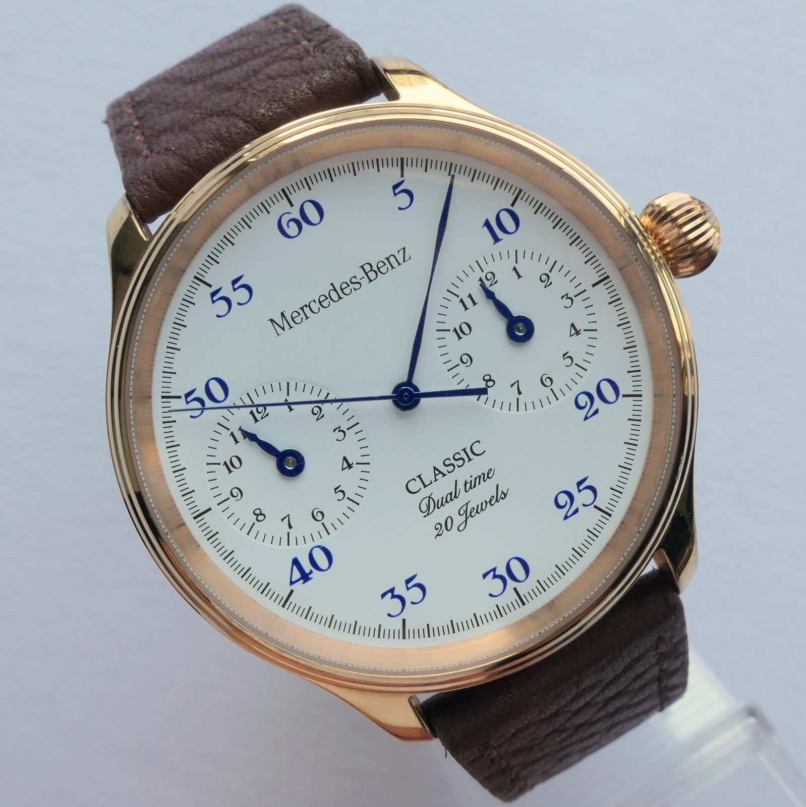 Mercedes Benz Classic Dual Time Zone Design Car Accessory GMT Automatic Watch
