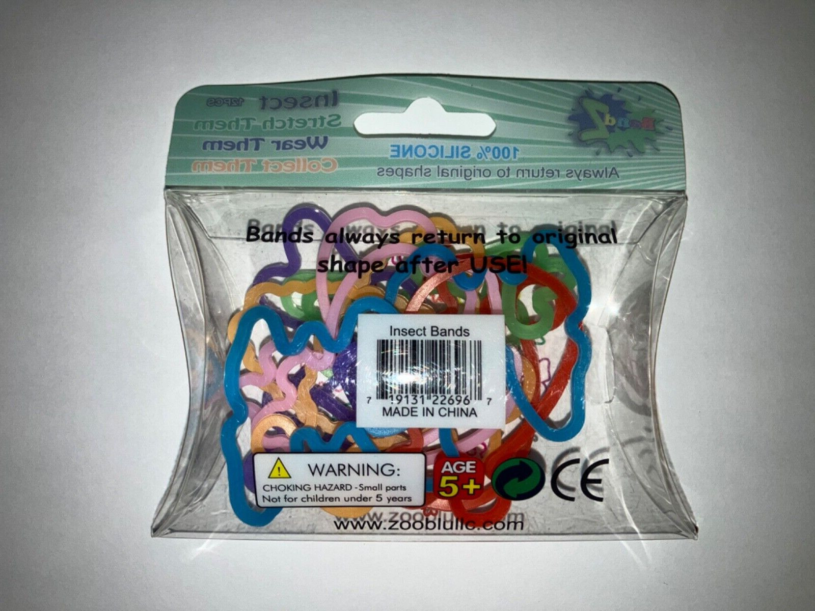Silly Bandz 24 Flowers and Insect Shapes Elastic Bracelets 2 12 Packs BRAND NEW