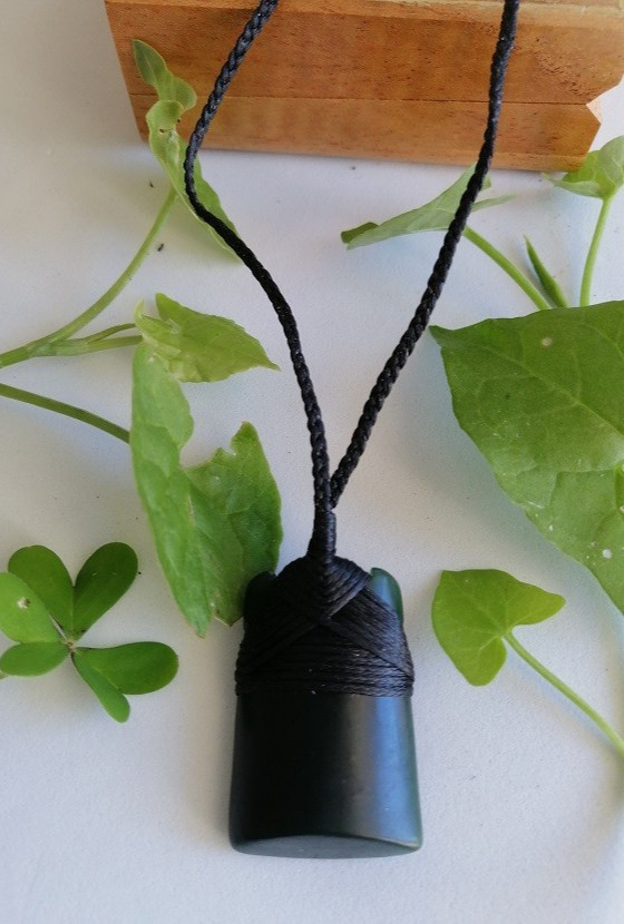 New Zealand Jade Greenstone Toki Matt Pendant 35mm L x 26mm W Unisex