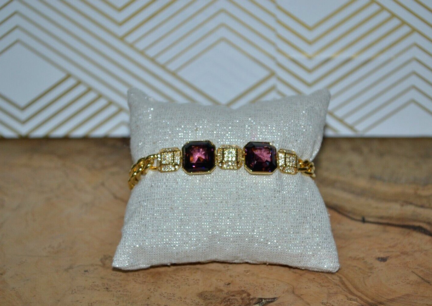 Henri Bendel Stone and Chain Toggle Bracelet