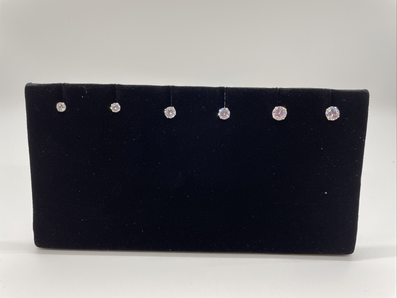 Set of 3Pairs (RD4mm, 5mm and 6mm) Sterling Silver Stud Earrings