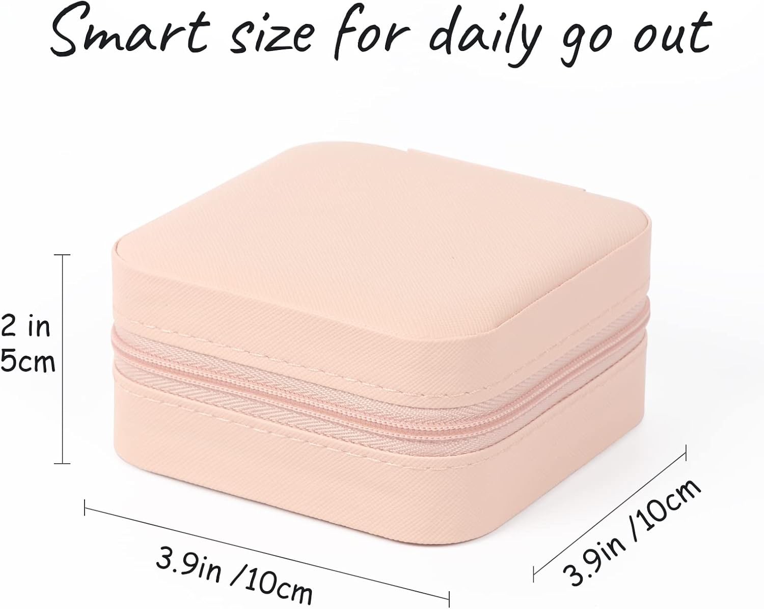 Mini Travel Jewelry Case PU Leather Organizer Box Womens Day Gift for Girls