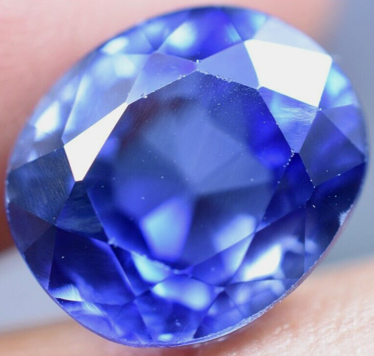 Extremely Rare & Flawless 7.25 CT Natural Benitoite GGL Certified Loose Gemstone