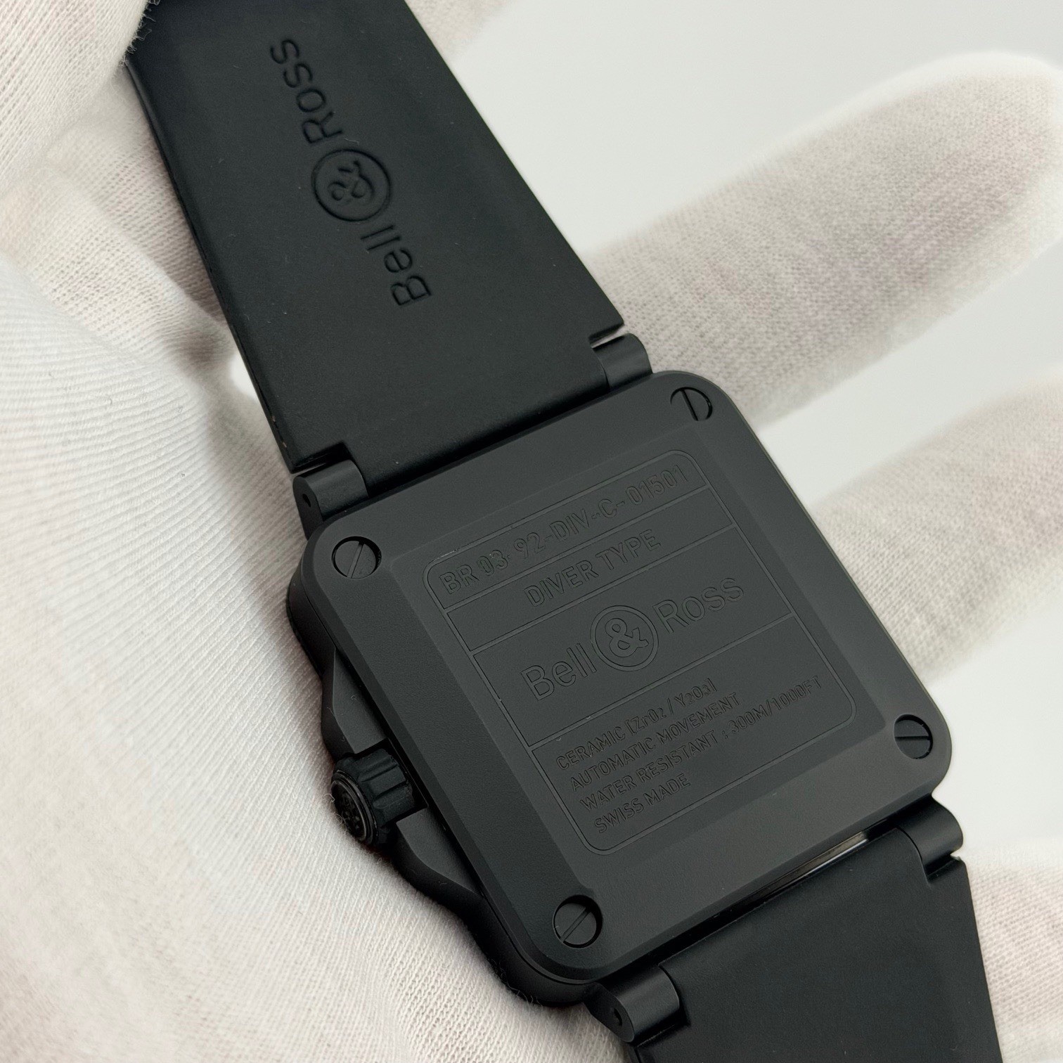 Bell & Ross BR 03-92 Diver 42mm Black Ceramic Black Dial Rubber Strap Box