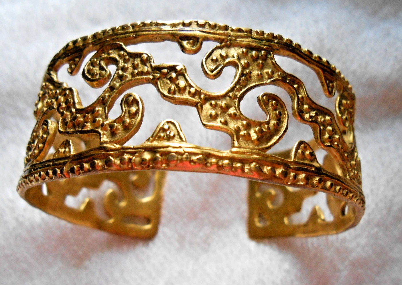 Vint Egyptian Revival Cuff Bracelet Metropolitan Museum Art (MMA) Reproduction