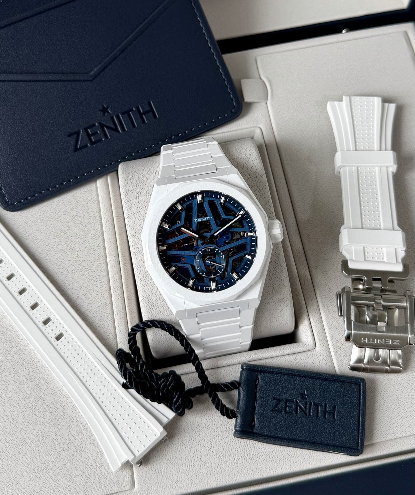 Zenith Defy Skyline Skeleton White Ceramic 2026 Full Set 49.9301.3620/79.I001