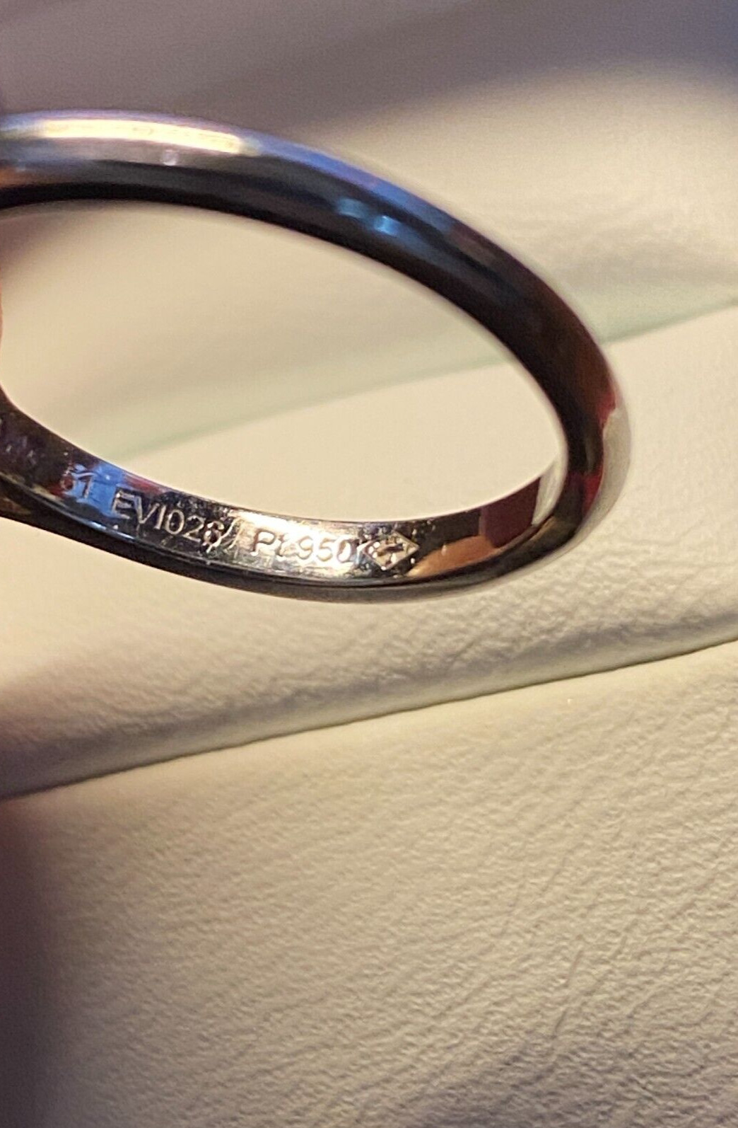 CARTIER 0.23ct Round Brilliant E – VVS1 Diamond Platinum Engagement Ring Size 5